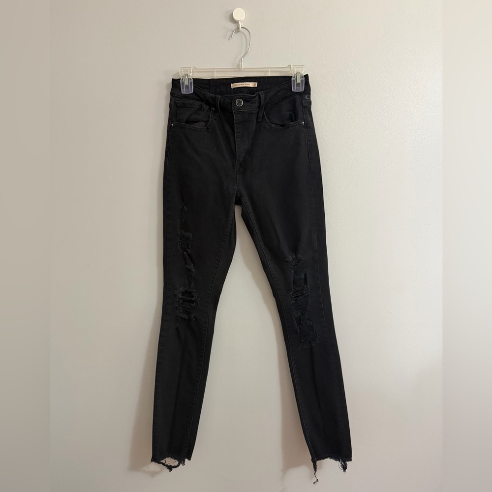 Levi's Black Ripped Skinny Jeans